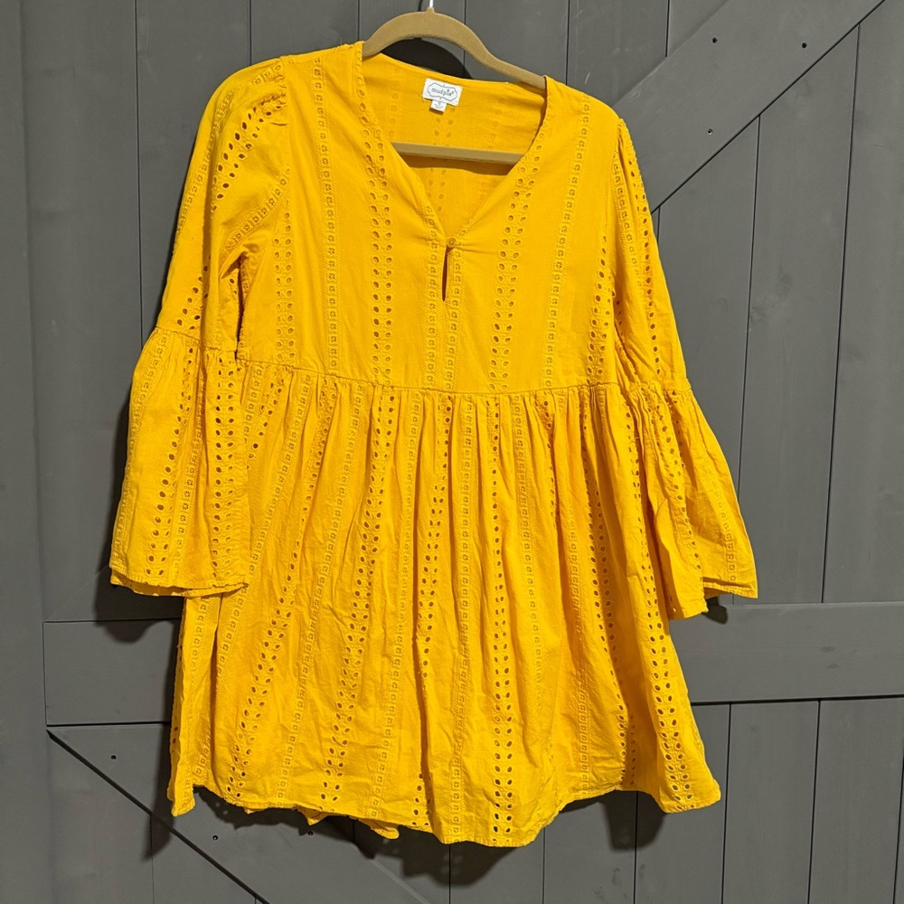 Mud Pie Mustard Yellow Dress Size Small